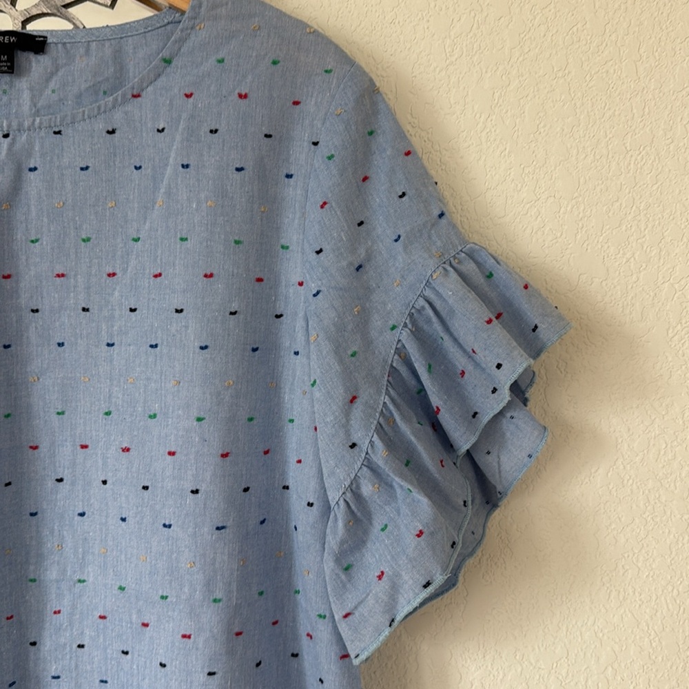 DREW • Embroidered Ruffle Blouse - Picture 3 of 6